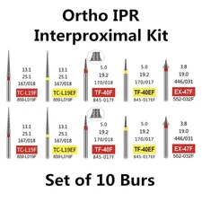 10/Set Ortho IPR Kit Interproximal Enamel Reduction FG Dental Diamond Dia Burs