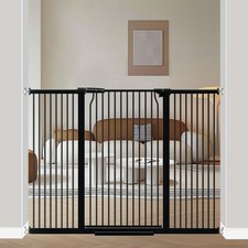 40.5" Extra Tall Baby Gate for Stairs, 57.5"-60.2" Extra Wide Dog Pet Gate No...
