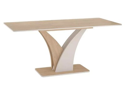 Esstisch Tisch Weiß matt Cashmere 120(160)x68x76cm Esszimmertisch ausziehbar
