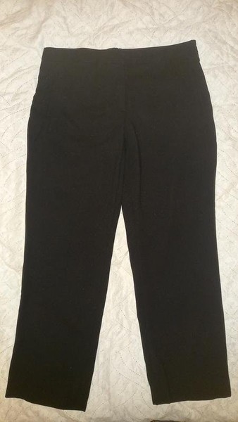 Women Escada Trousers Black Wool 40 / L / 48 #7NWQ