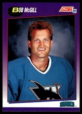 1991-92 Score American Bob McGill San Jose Sharks #368
