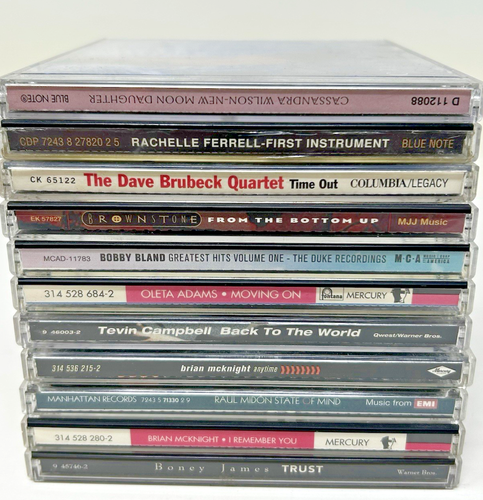 11 CD Lot - JAZZ - Brian McKnight Tevin Campbell Bobby Bland Dave Brubeck Oleta