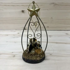 Christmas Ornament 3D Star Wise Men Baby Jesus Hanging Decoration 6"