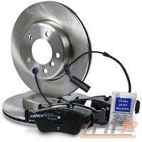 Bremsscheiben BelÜFtet Ø300 + BelÄGe + Warnkontakt Vorne FÜR Bmw 3-ER E46 Z4 E85