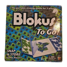 Blokus To Go for 2 Players COMPLETE Mattel 2009 Storage Trays Travel Strategy