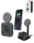 Esoulk 2-In-1 Foldable Magnetic Wireless Charger (15W) (BLACK)