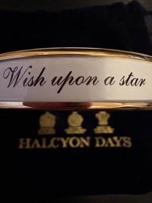 Halcyon Days Bangle Bracelet Wish Upon a Star
