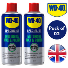 WD-40 Specialist Motorbike Wax & Polish Shine Clean, Wash 400ml - Pack of 2 19.36 per litre