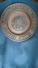 Pure Copper Vintage Ashtray made in Rhodesia w Engraved Lion
