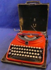 Olivetti Ico rot  - Schreibmaschine alt antik - Samlg. GAT 1836