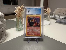 Pokemon CGC 8.0 Dunkles Glurak/ Dark Charizard Team Rocket 1st Edition! 21/82!
