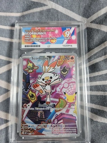 Scorbunny Black Star Promo 053 First Partner Illustraion Series 2 Ace 9