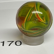 Vtg NOS super Bouncy Ball Rubber clear Swirl 1  1960  s clean unused AG Japan 170