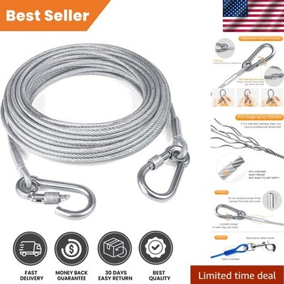 Extra Strong 30FT Dog Leash with Reflective Features - Ideal for Camping & Yard