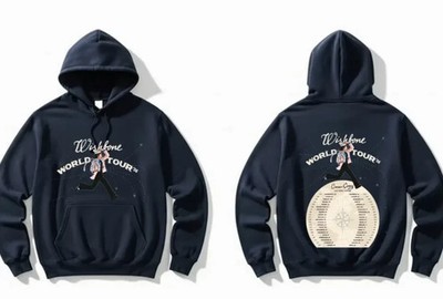 Conan Gray Wishbone World Tour 2026 Hoodie NAVY Cotton BS1413