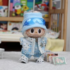 Doll Clothes Accessories Set for Labubu Plush Doll,Fits43cm Dolls (No Doll)