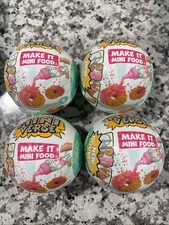MGA's Mini Verse Make It Mini Food Cafe Series 3 Ages 8 Lot Of 4 Balls