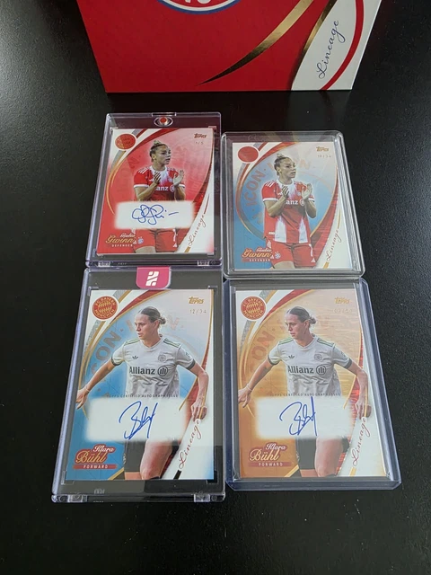 Topps Lineage FC Bayern Giulia Gwinn/Klara Bühl On Card Autogramme 🔥 Numbered