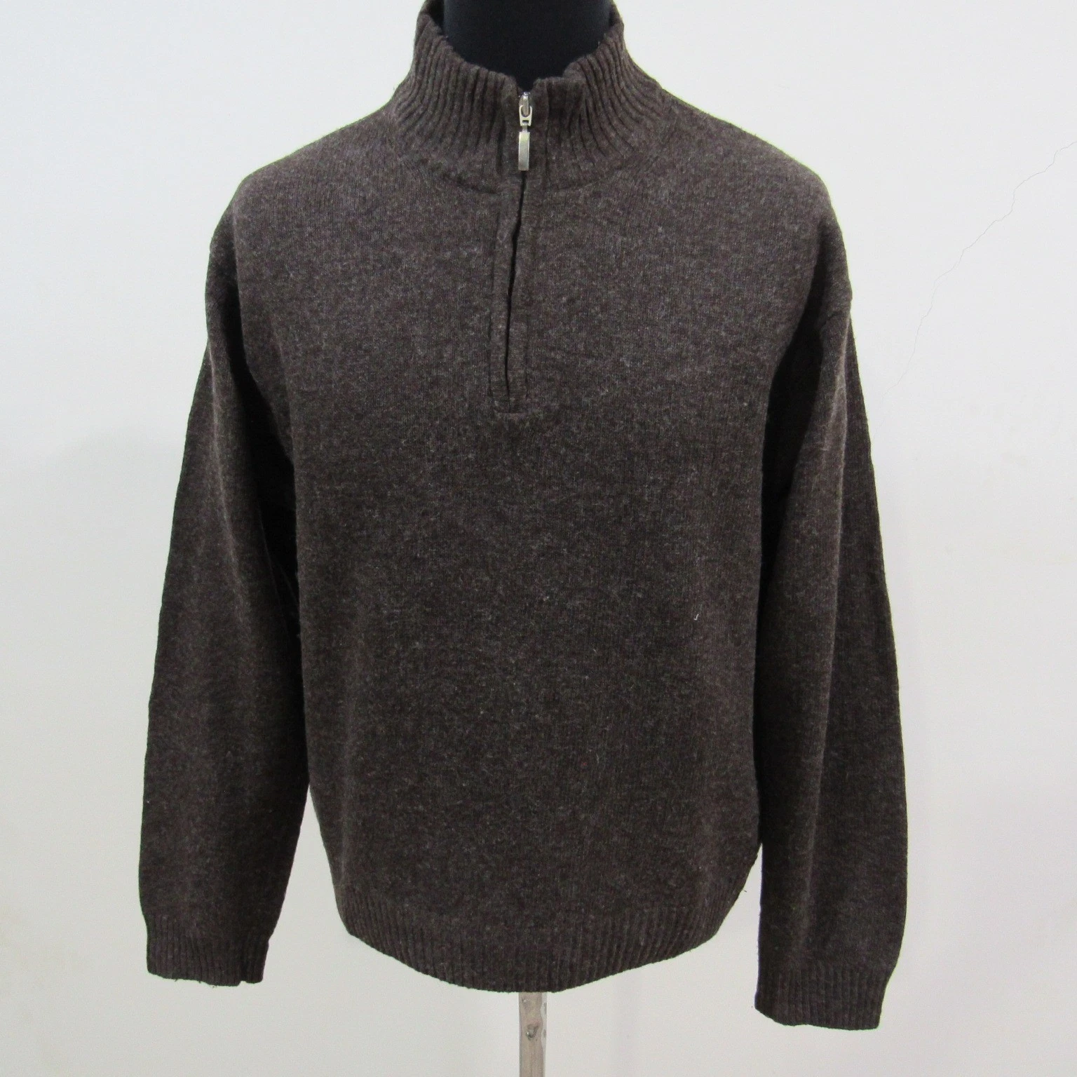 Etirel Men’s Plain Crew Neck Jumper Wool Blend Chest 42/44 Size L REF (Y18928)
