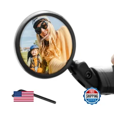 Aventon Handlebar Grip Bike Mirror - Wide View, Easy Install, Adjustable, Safe