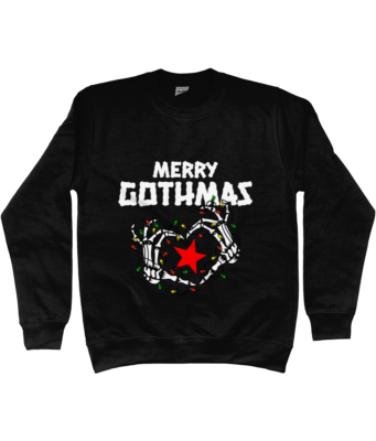 Black Goth Xmas Sweater UNISEX MERRY GOTHMAS MERRY GOTHMAS ,GOTHIC