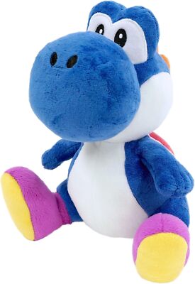 Sanei Boeki Super Mario ALL STAR COLLECTION Ao Yoshi (S) W13.5 x D15.5 x H2
