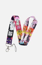 Sailor Moon Anime Series Luna Artemis Cats Heart Compact ID Badge Holder Lanyard