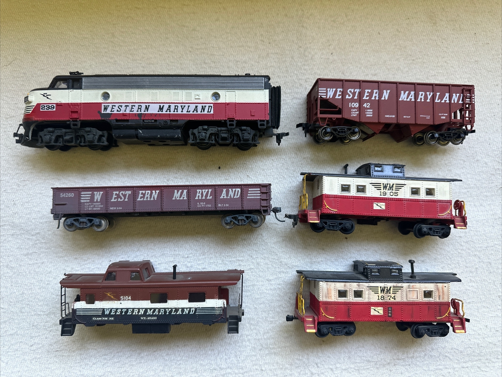 Lot Of 6 HO Scale Western Maryland And Cars eBay