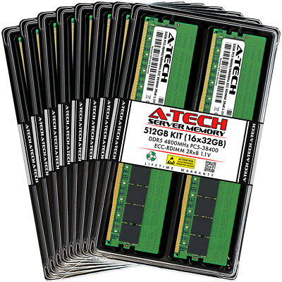 512GB 16x32GB PC5-4800 RDIMM Lenovo ThinkSystem SR665 V3 WR5220 G3 Memory RAM