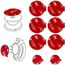 8 Pack Pops Sticky Adhesive Replacement for Socket Mount Base , VHB 3M Sticker
