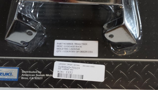 suzuki s40 luggage rack