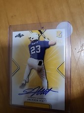 Jackson Hiatt 2021 Leaf Perfect Game National Showcase Auto Yellow /20