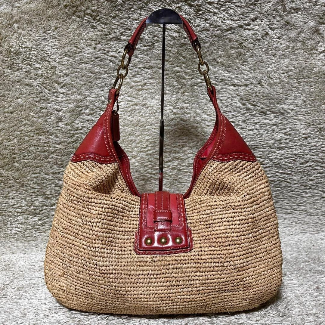 Borsa a mano Coach Jackie mezza luna cestino una spalla F13374 USATA