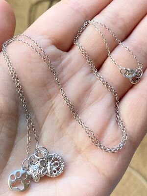 Ross Simon s 925 Sterling Silber echter Diamant Bettelkette 18 
