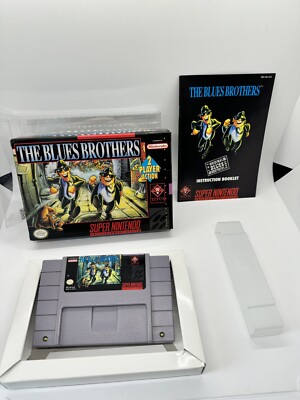 The Blues Brothers (SNES) Super Nintendo Complete CIB Rare Titus Near Mint! 