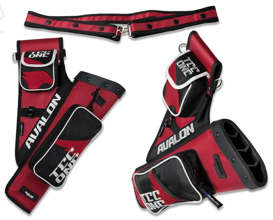 Avalon Archery Tec One Side Target Quiver With Belt 4 Compartment 2 Pocket - Image 4 of 4