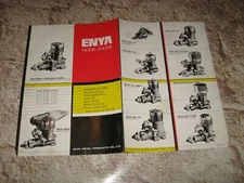 Vintage RC Enya Metal Products Engine Catalog (1) Used