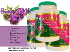 3 Milk Thistle, Liver health support cleanse chardon de marie 