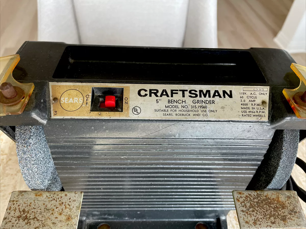 Craftsman 5 inch bench grinder deals