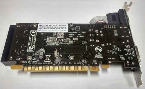 Carte graphique pour jeux vidéo NVIDIA GeForce GT730 2 Go DDR3 DVI VGA HDMI PCI-E - Photo 5/7