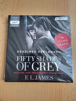 Hörbuch -Fifty Shades of Grey- Geheimes Verlangen   EL James ca. 17h (2x mp3-CD)