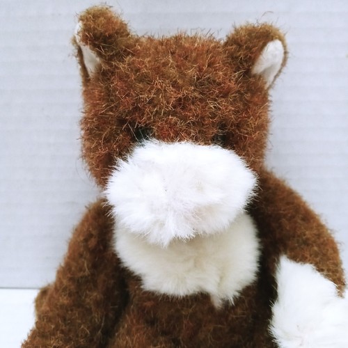 Russ Plush Cat Scurry Brown White Heartcraft Collection Stuffed Animal - Picture 2 of 6
