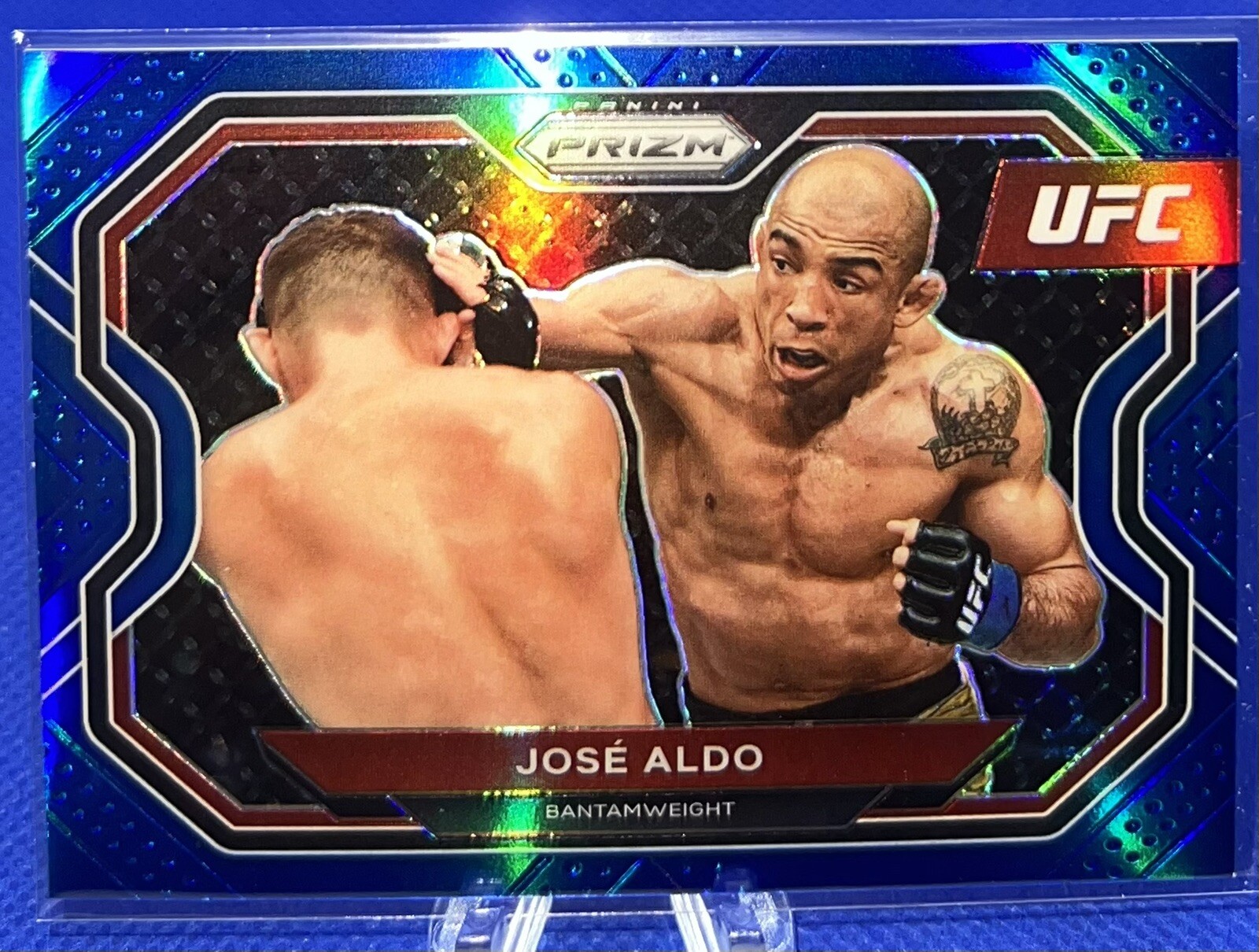 Jose Aldo Blue /199 2021 Panini Prizm UFC Debut Edition #111 SP