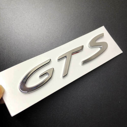 1 pieza insignia GTS negro mate tapa maletero coche pegatina modificada emblema para VIP 718 918 - Imagen 4 de 12