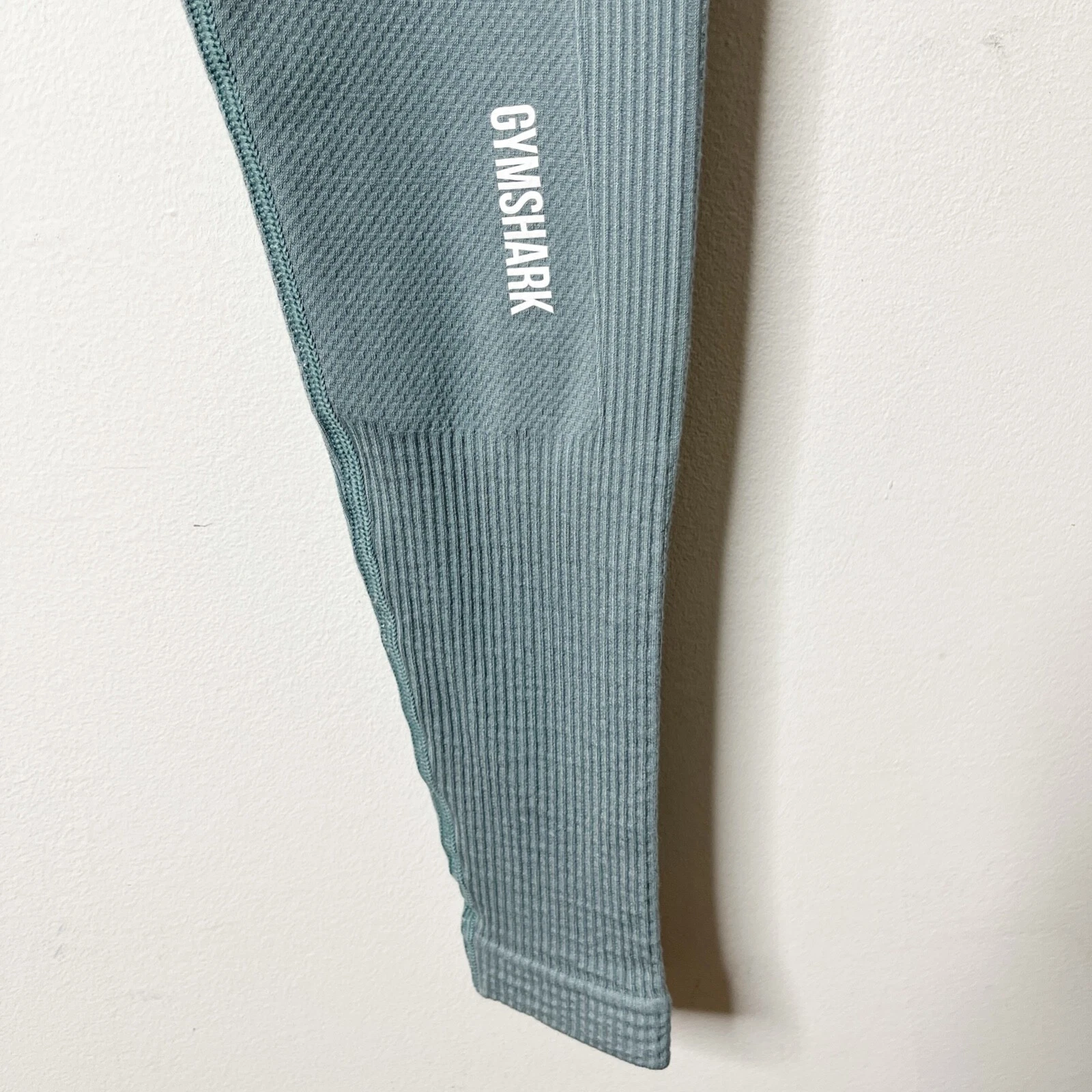 gymshark power down seamless high rise ribbed knit leggings