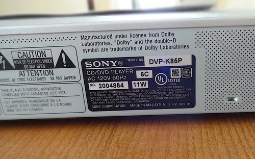 Unique Sony DVP-K85P Karaoke DVD Player with Sony OEM Remote Control+User Manual - Picture 7 of 13