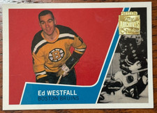 2002/03 TOPPS O-PEE-CHEE ARCHIVES HOCKEY ED WESTFALL ROOKIE REPRINT-APR3025