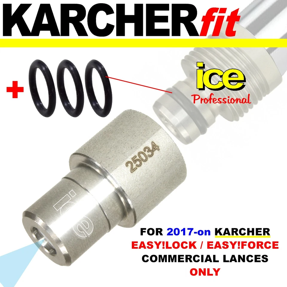 KARCHERFIT Power Nozzle Jet Tip for Genuine 2017-on KARCHER Easy!Lock Easy!Force TR20 Lance