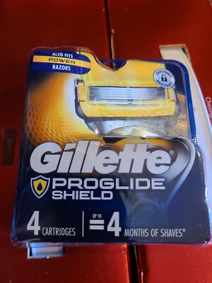 2 New Gillette ProGlide Shield Men Razor Blade 4 Refill Cartridges (F7)