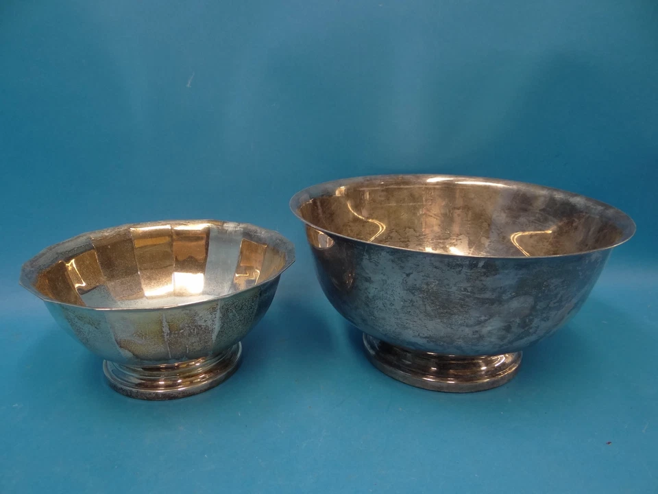 Vintage Gorham E.P. YC784 YH1 Silver Bowls Serving Display Used Old Kitchen - Image 4 of 4